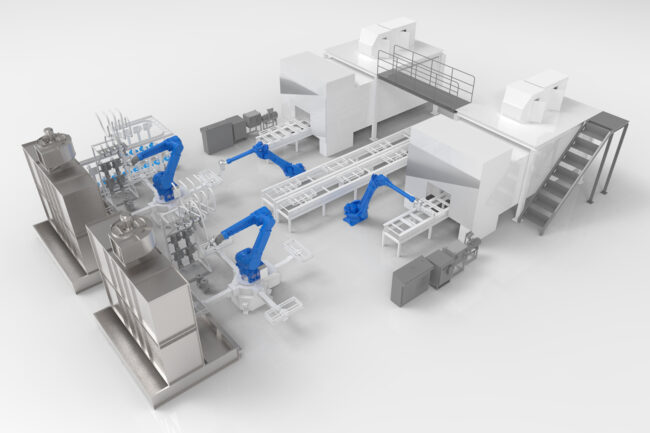 PAINTING LINE WET ON WET PAINTING PROCESS