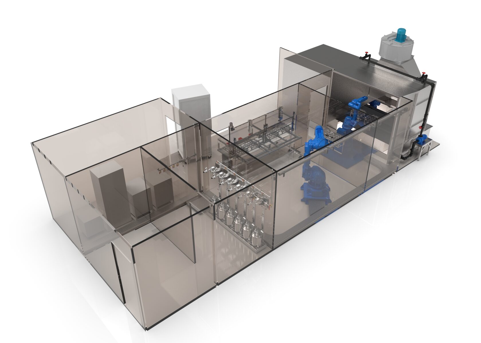 บู๊ทพ่นสีระบบม่านน้ำ ไลน์พ่นสี