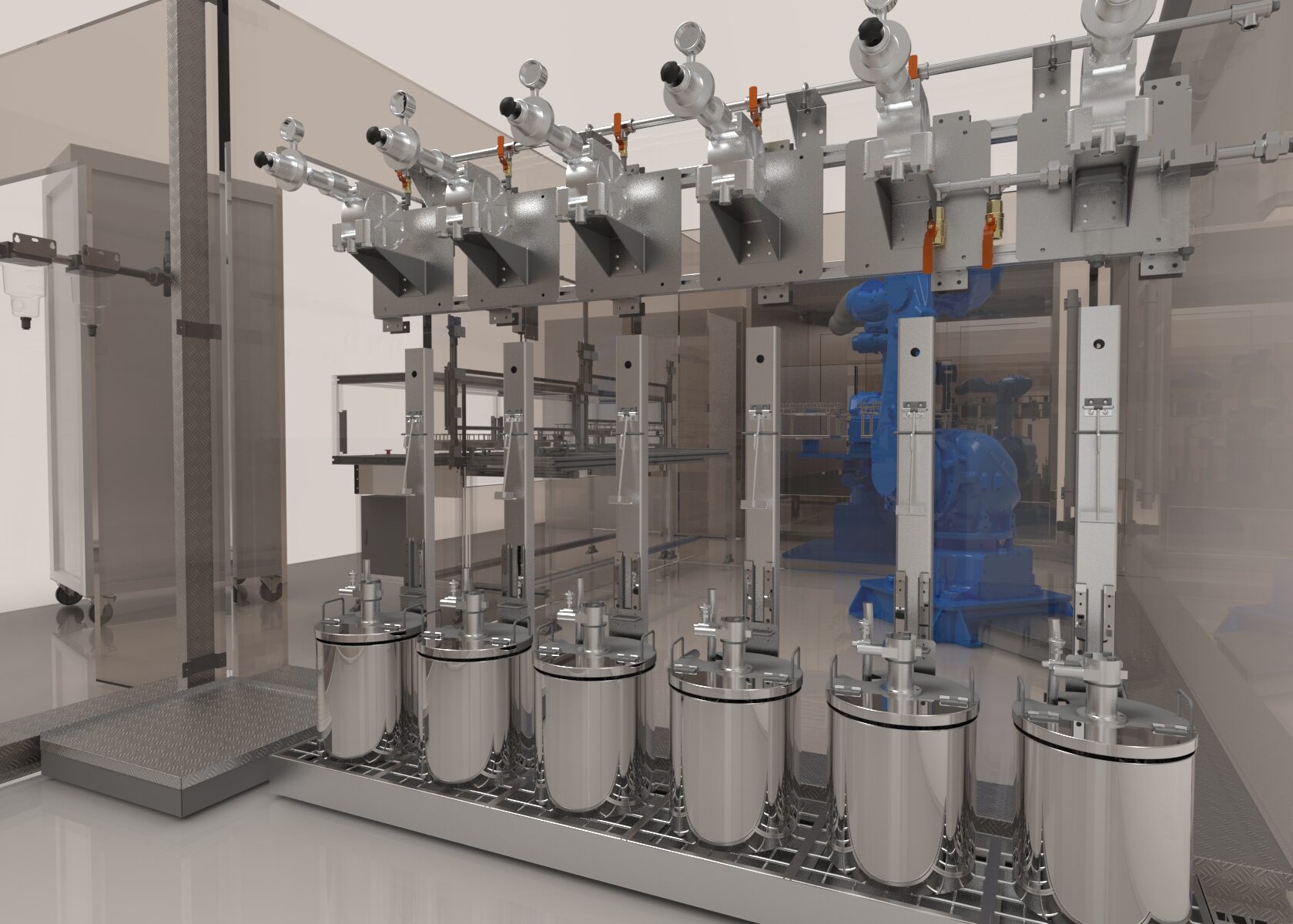 ระบบหมุนเวียนสี ไลน์พ่นสี