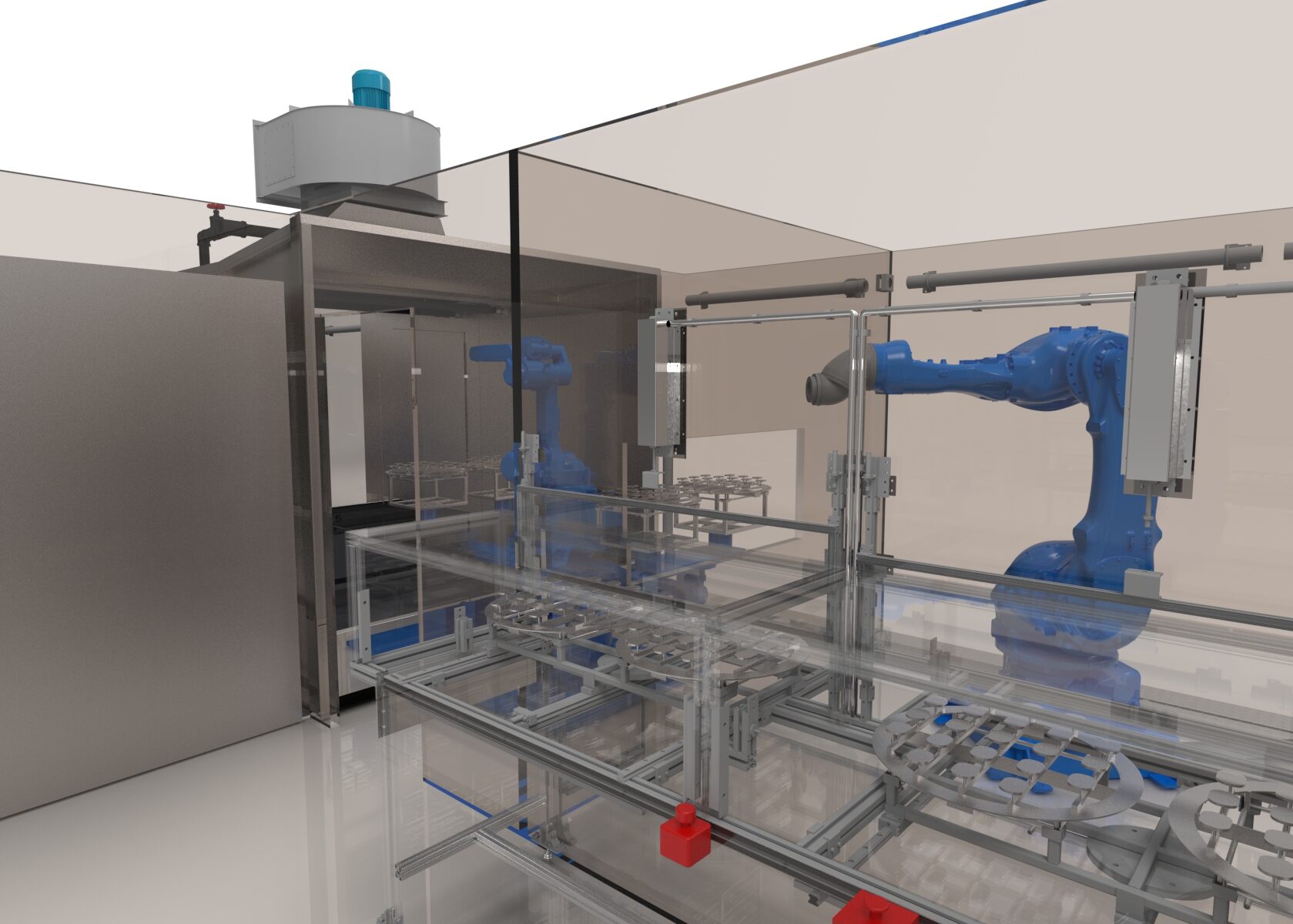 ห้องพ่นสีระบบม่านน้ำ ไลน์พ่นสี